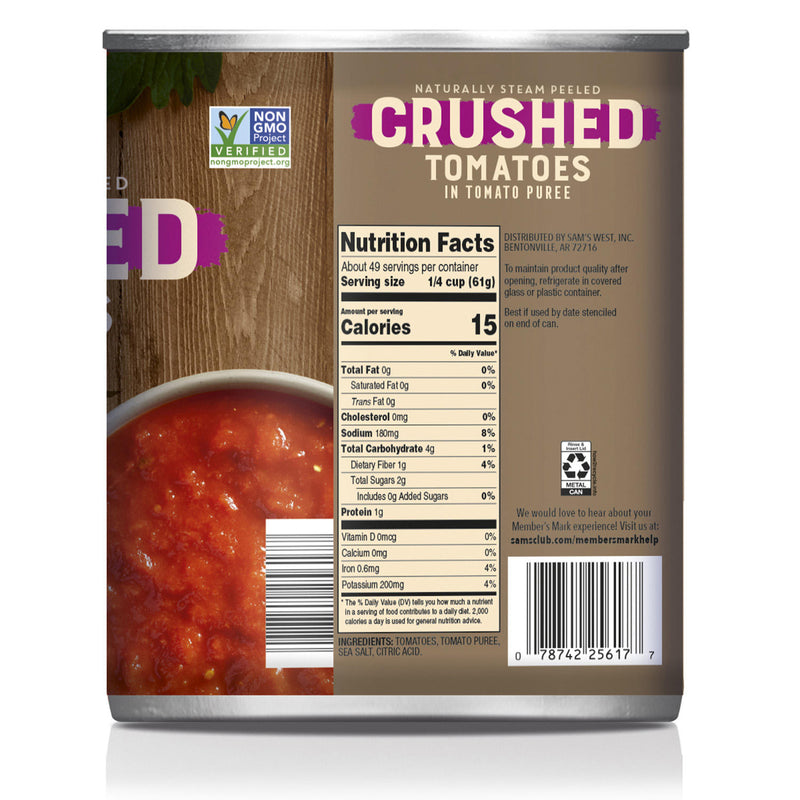 Member's Mark Crushed Tomatoes In Tomato Puree (105 oz. can)