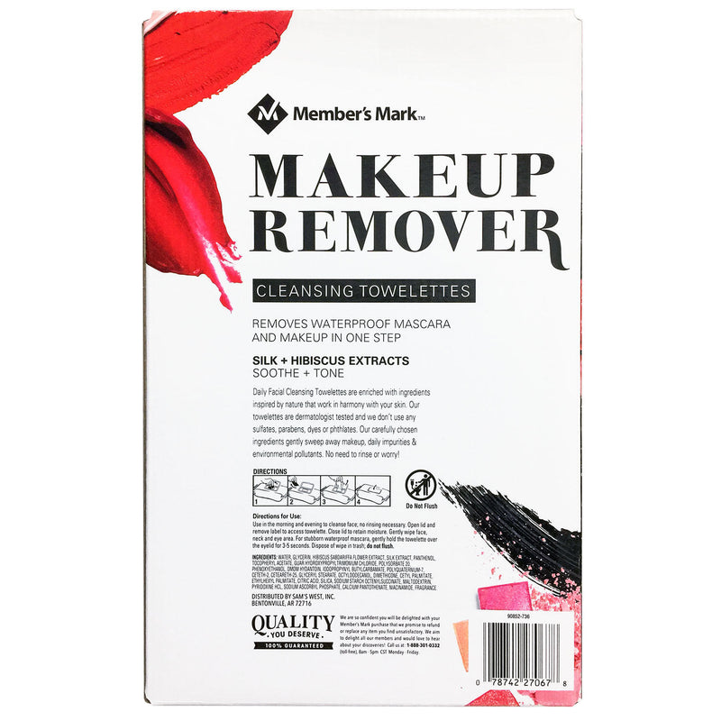 Member's Mark Makeup Remover Cleansing Towelettes (181 ct.)