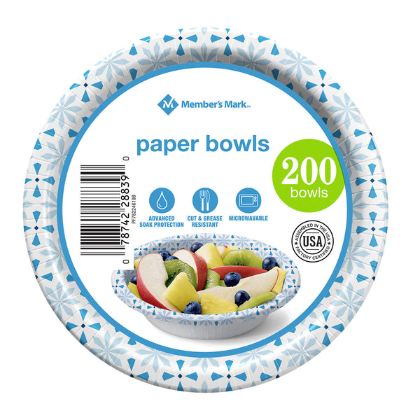 Member's Mark Ultra Snack/Dip Paper Bowls (12 oz., 200 ct.)