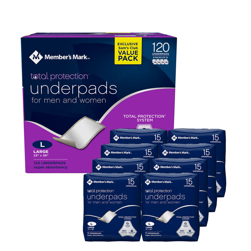 Member's Mark Underpads, 23" x 36" (120 ct.)