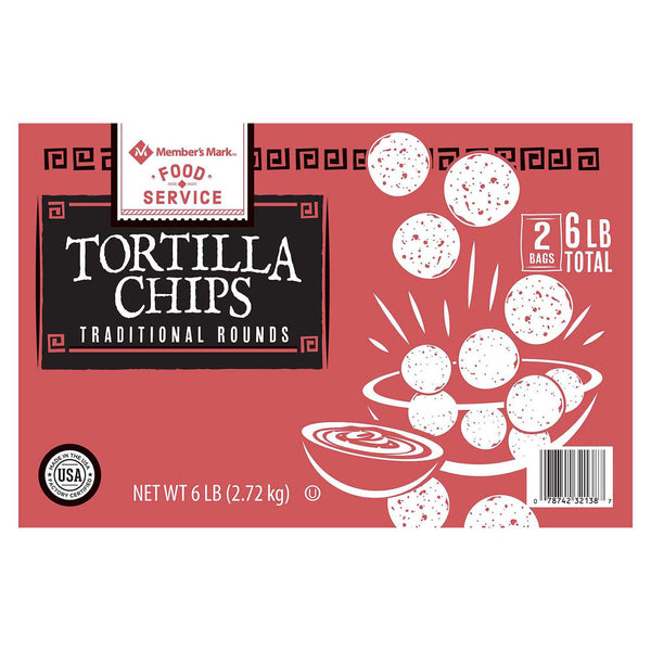 Member's Mark Round Yellow Tortilla Chips (48oz., 2pk.)