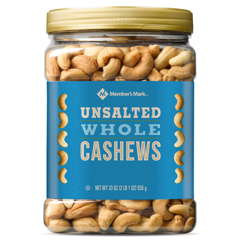 Unsalted Whole Cashews (33 oz.)