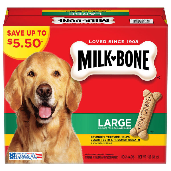 Milk-Bone Dog Biscuits, Large (15 lbs.)