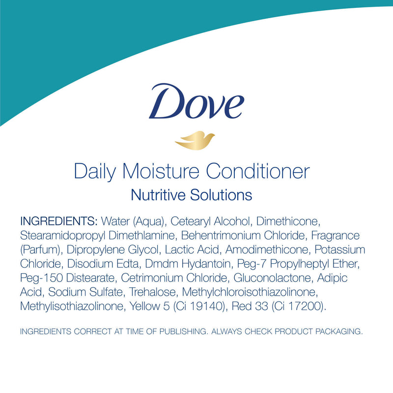 Dove Nutritive Solutions Conditioner, Daily Moisture (40 fl. oz.) pack of 2