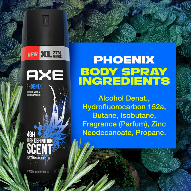 AXE Dual Action Body Spray Deodorant Phoenix (5.1 oz., 3 pk.)