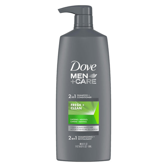 Dove Men + Care 2-in-1 Shampoo + Conditioner, Fresh & Clean (40 fl. oz.)