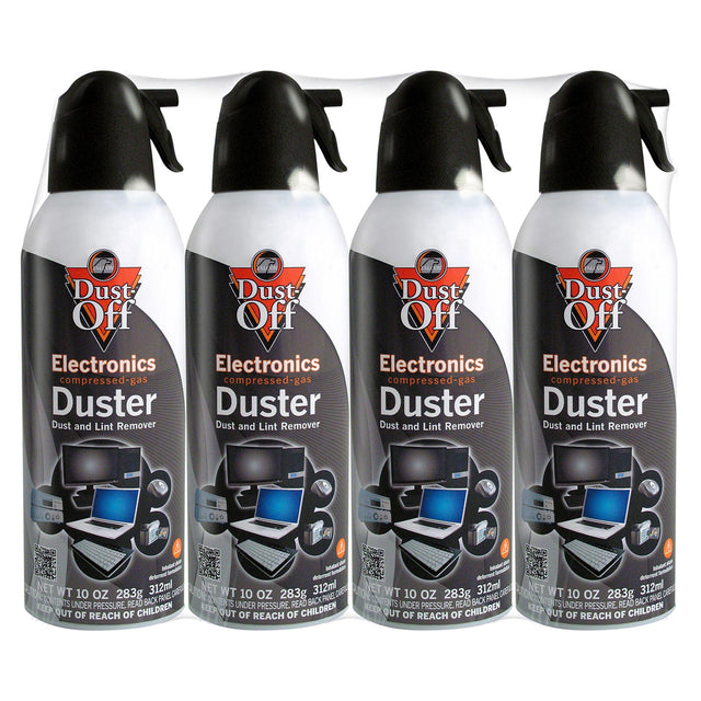 Falcon Dust-Off Electronics Compressed Gas Duster (4 Pack)