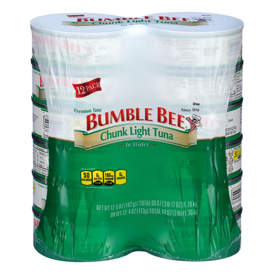 Bumble Bee Chunk Light Tuna in Water (5 oz., 12 ct.)