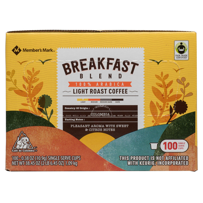 Member's Mark Breakfast Blend, Single-Serve Cups (100 ct.)