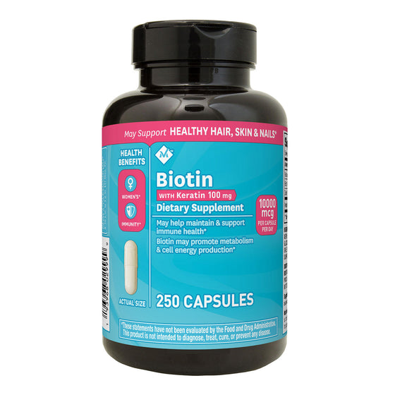 Member's Mark Biotin 10,000mcg with Keratin 100mg (250 ct.)