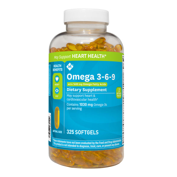 Member's Mark Omega 3-6-9 Dietary Supplement (325 ct.)