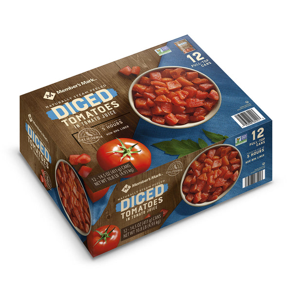 Member's Mark Diced Tomatoes In Tomato Juice (14.5 oz., 12 pk.)