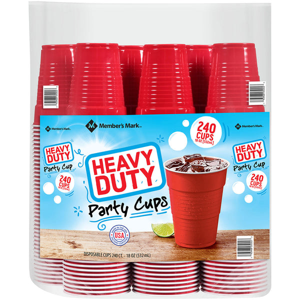 Member's Mark Heavy-Duty Red Cups (18 oz., 240 ct.)