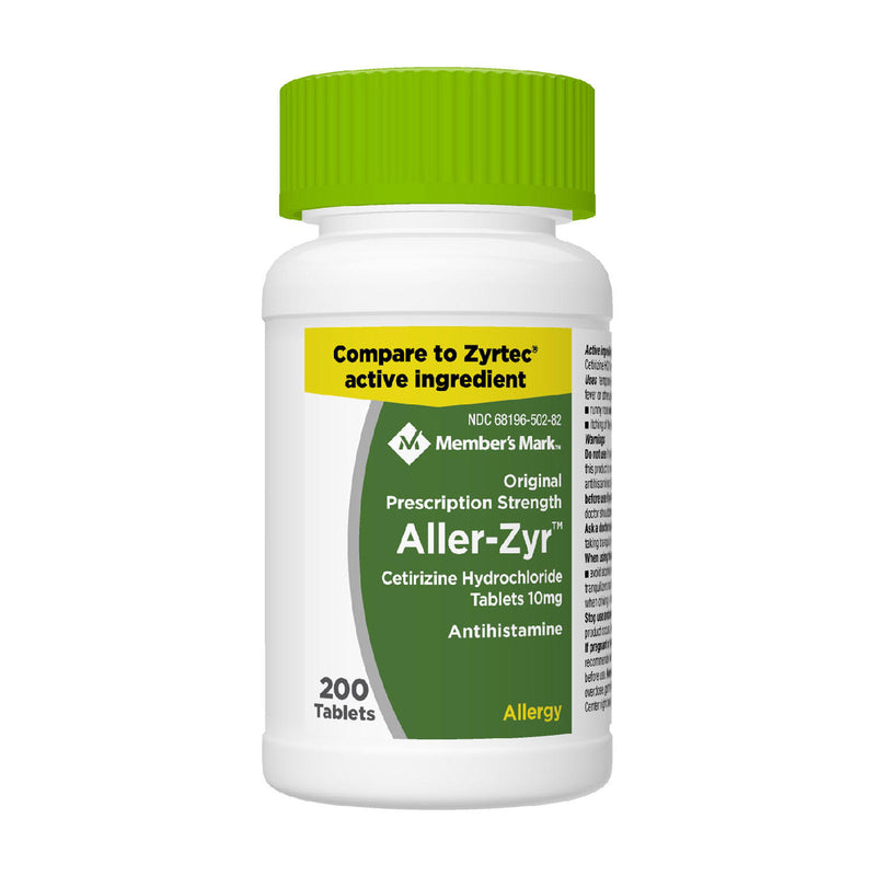 Member’s Mark Aller-Zyr, Cetirizine HCl, 10mg, Antihistamine (400 ct.)