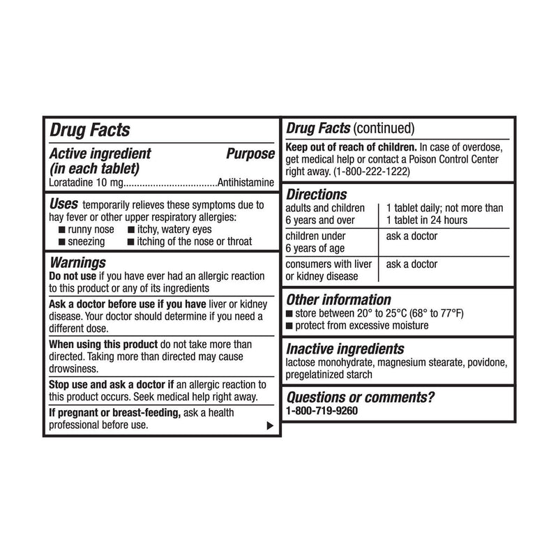 Member’s Mark Aller-itin Loratadine Tablets 10mg, Antihistamine (400 ct.)