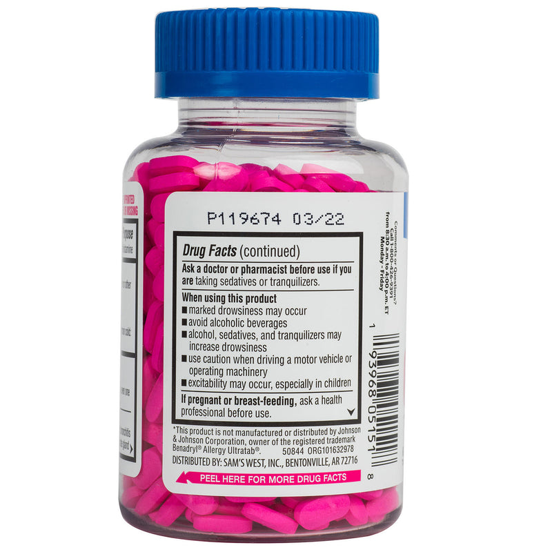 Member’s Mark 25mg Aller-Ben, Diphenhydramine HCL, (600 ct.)