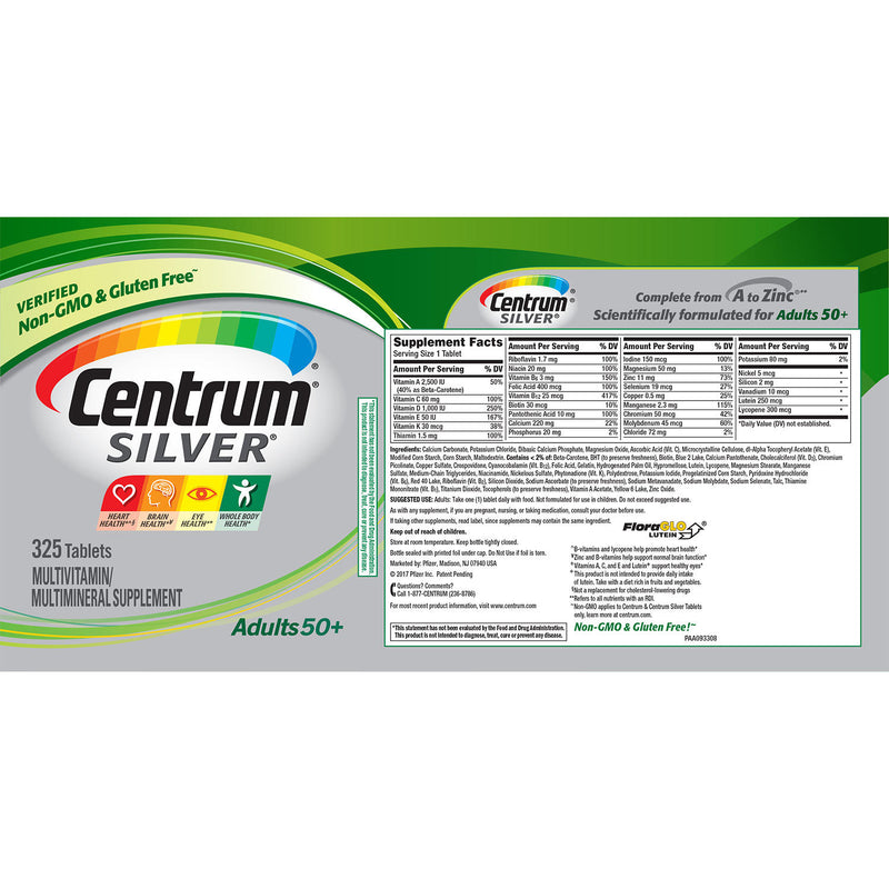 Centrum Silver Adult Multivitamin Tablet (325 ct.)