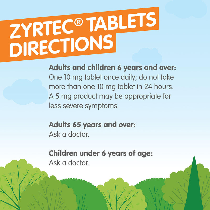 Zyrtec Tablets, 10mg (120 ct.)