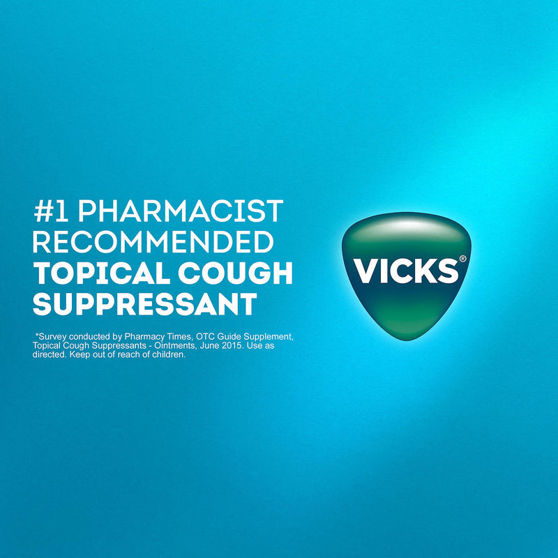 Vicks VapoRub Cough Suppressant Topical Analgesic Ointment Twin Pack (7.06 oz.)