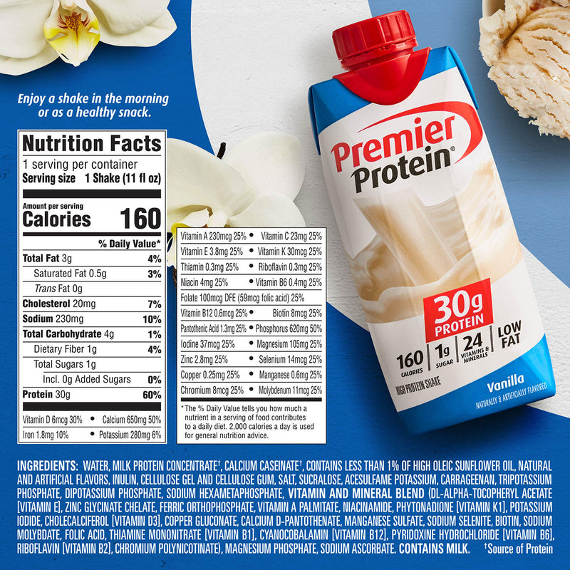 Premier Protein High Protein Shake, Vanilla (11 fl. oz., 15 pk.)