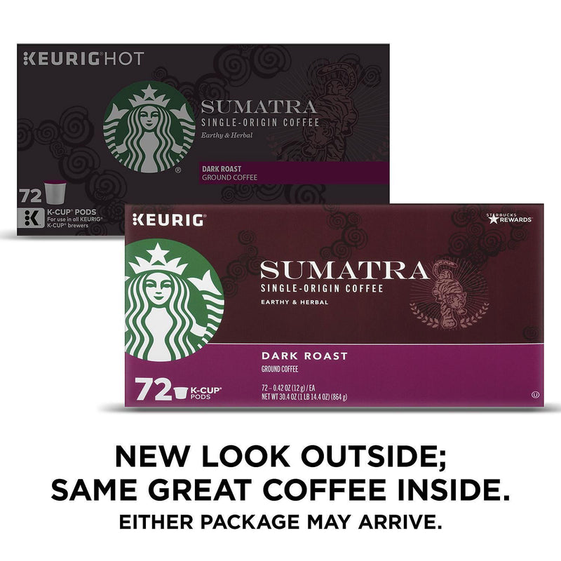 Starbucks Single-Origin Sumatra Coffee K-Cups (72 ct.)