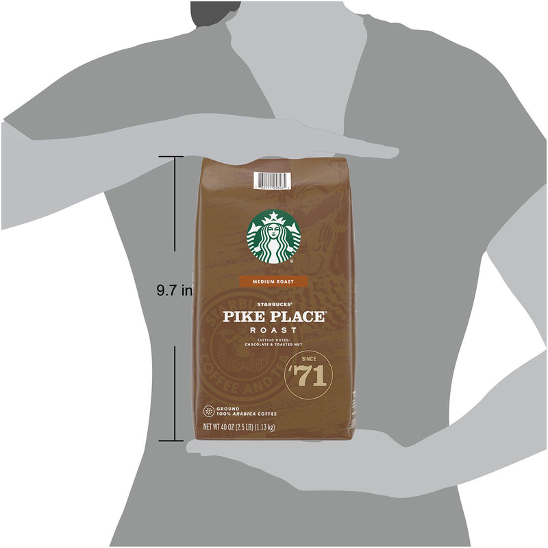 Starbucks Pike Place Medium Roast Ground Coffee (40 oz.)