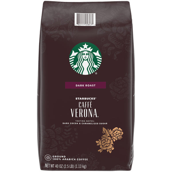 Starbucks Caffe Verona Ground Coffee, Dark Roast (40 oz.)