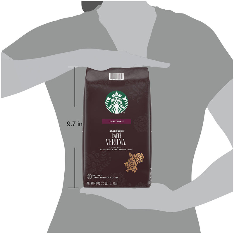 Starbucks Caffe Verona Ground Coffee, Dark Roast (40 oz.)