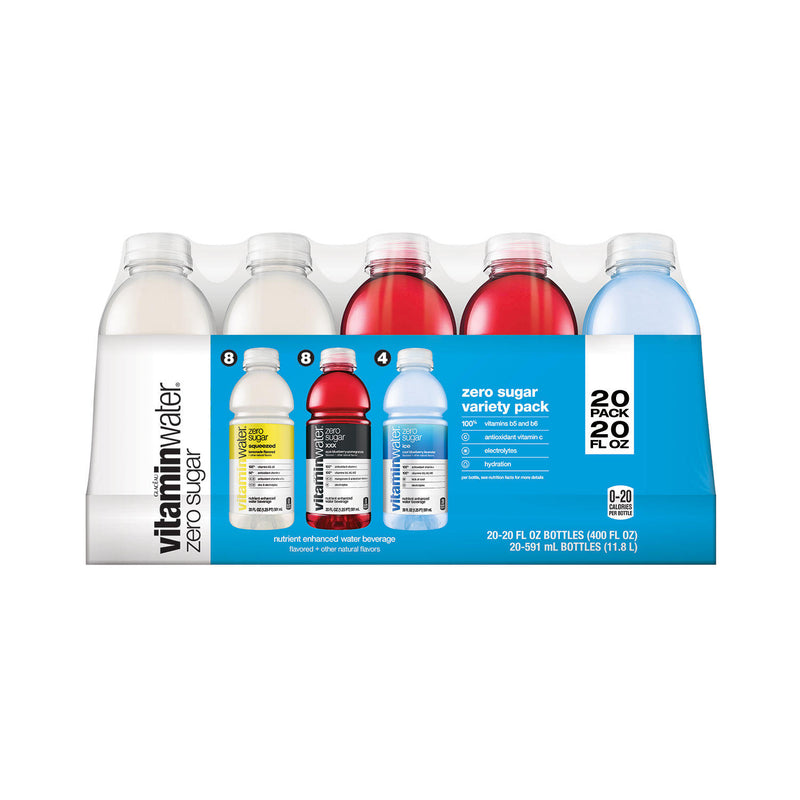 Glaceau Vitaminwater Zero Variety Pack (20 fl. oz., 20 pk.)