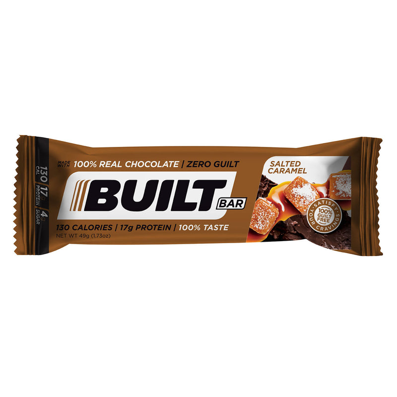 Built Protein Bar Mixed Box, Salted Caramel and Cookies 'N Cream + 1 Free Coconut Puff (13 pk.)