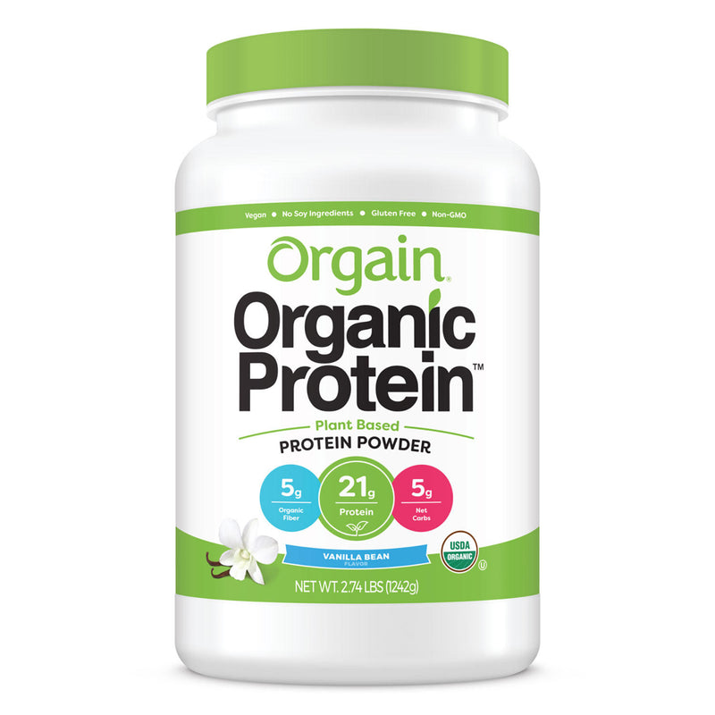 Orgain Organic Protein Plant Based Powder Vanilla Bean (2.74 lbs.)