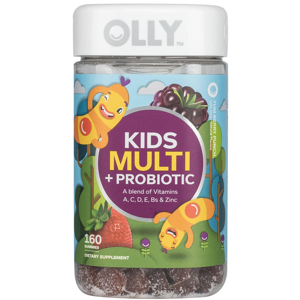 Olly Kids Multi + Probiotic Yum Berry Punch Vitamin Gummies (160 ct.)