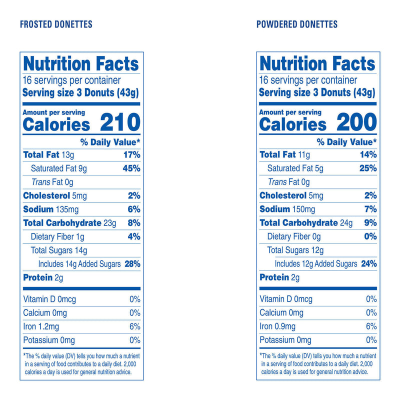 Hostess Mini Powered Donettes and Frosted Chocolate Mini Donettes (1.5oz / 32pk)