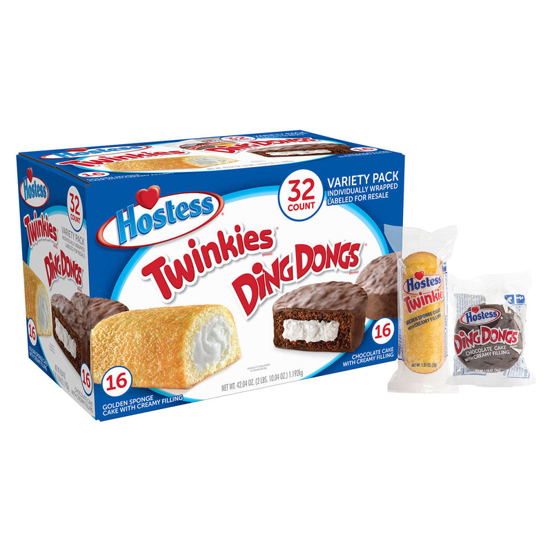 Hostess Twinkies And Ding Dongs Variety Pack (1.31oz / 32pk)