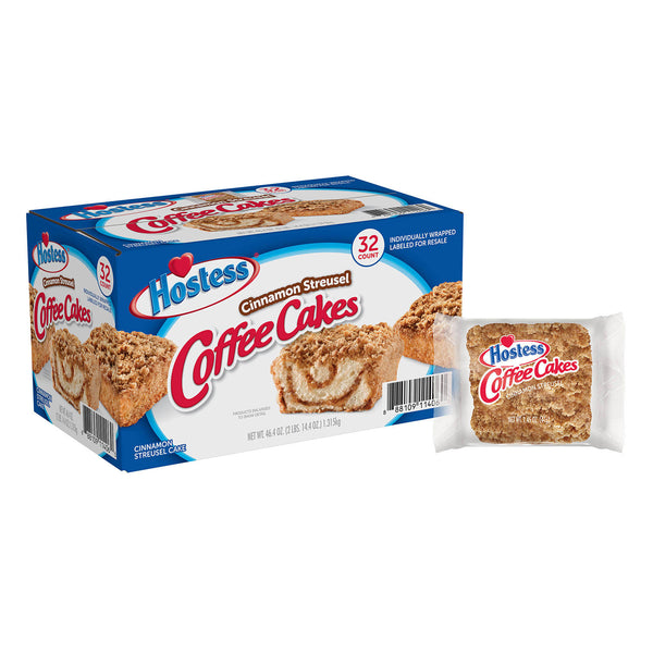 Hostess Cinnamon Streusel Coffee Cake 32pz (2pk)