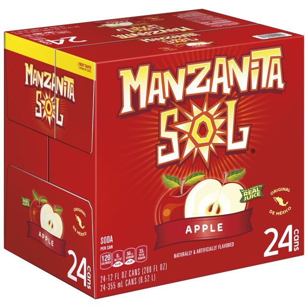 Manzanita Sol Soda Apple (12 fl. oz., 24 pk.)