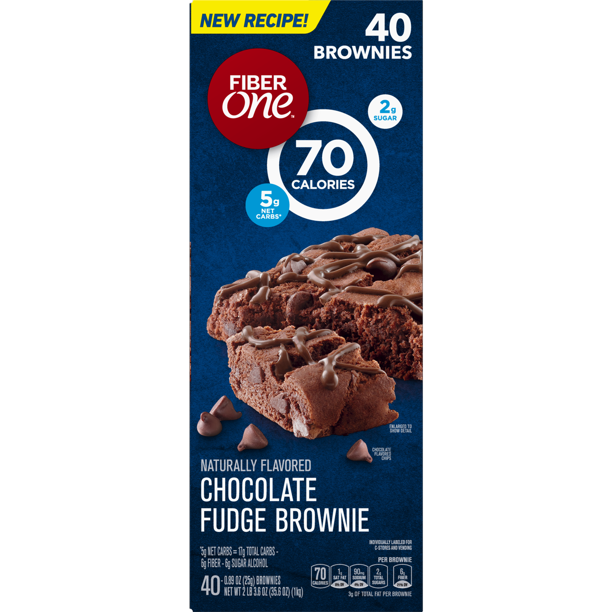 Fiber One Chocolate Fudge Brownies (.89 oz., 40 Pk.)