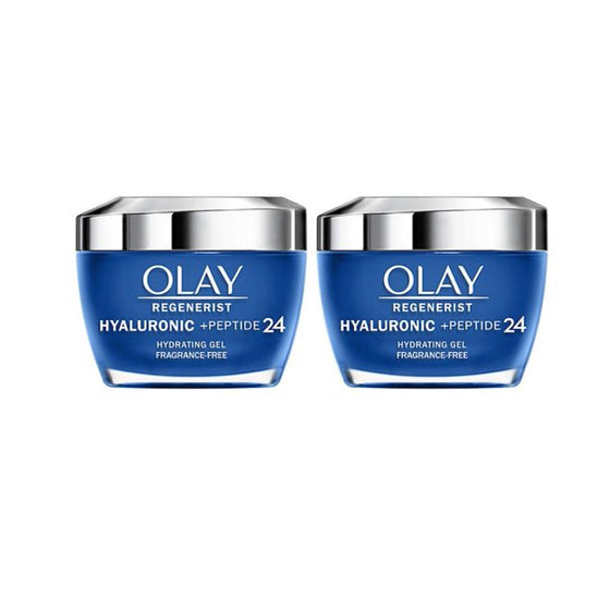 Olay Regenerist Hyaluronic + Peptide 24 Gel Face Moisturizer, Fragrance-Free (1.7 oz., 2 pk.)