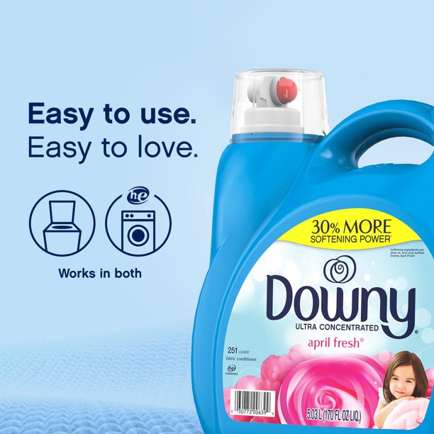 Downy Ultra Concentrated Liquid Fabric Conditioner, April Fresh (170 fl. oz., 251 loads)