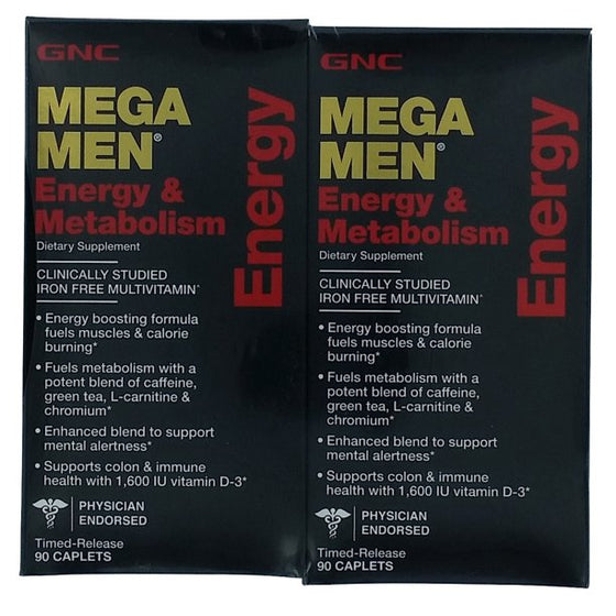 GNC Mega Men Energy & Metabolism Multivitamins (180 ct.)