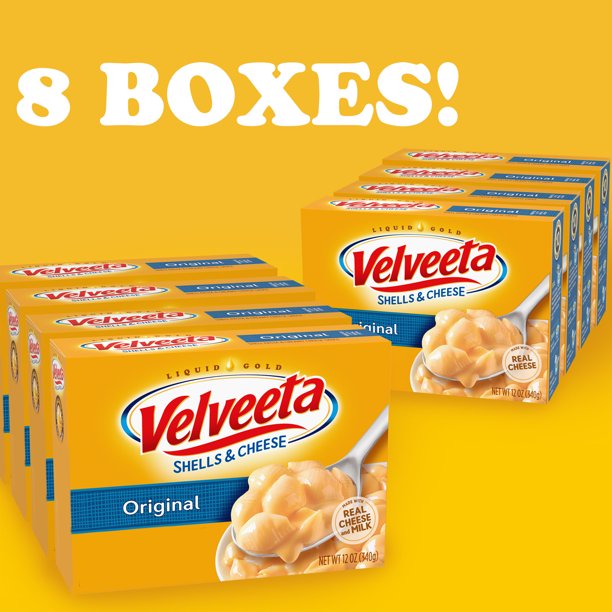 Velveeta Shells and Cheese Original Mac and Cheese Meal (12 oz., 8 pk.)