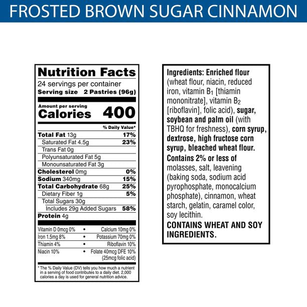 Pop-Tarts, Frosted Brown Sugar Cinnamon (48 ct.)