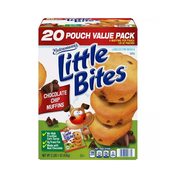 Entenmann's Little Bites Chocolate Chip Muffins (1.65 oz., 20 pk.)