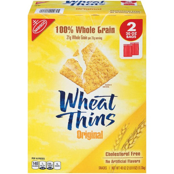 Wheat Thins Original Whole Grain Wheat Crackers (40 oz.)