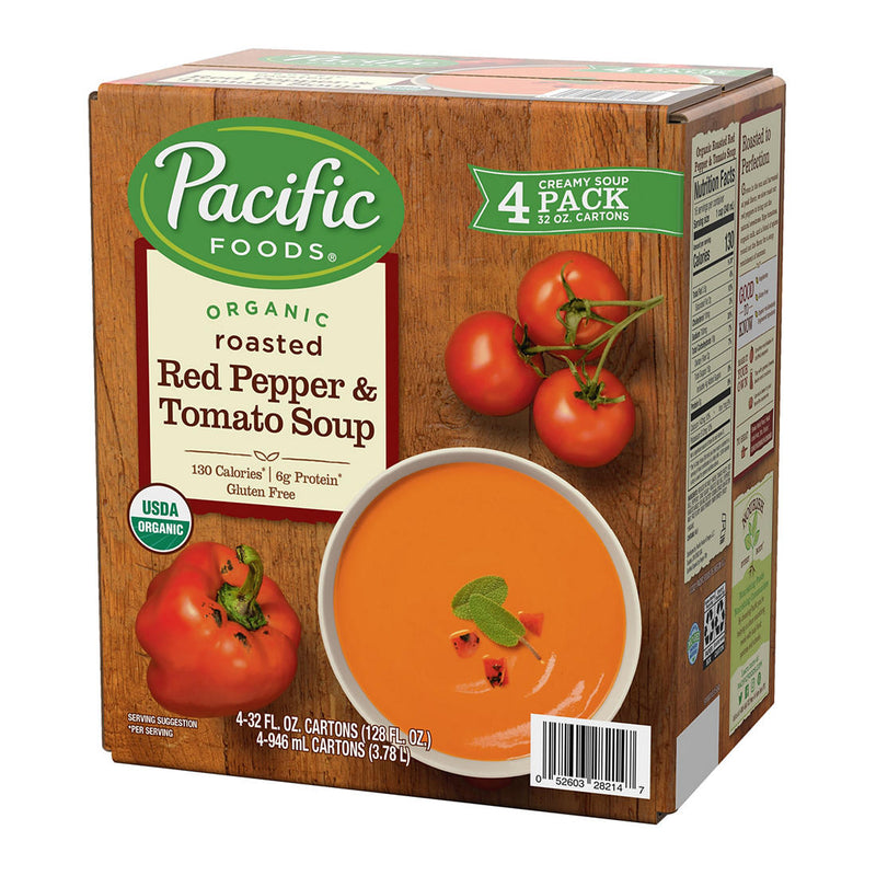 Pacific Organic Roasted Red Pepper and Tomato Soup (4 pk.)