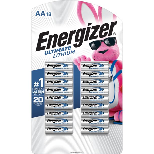 Energizer Ultimate Lithium AA Batteries (18 Pack)