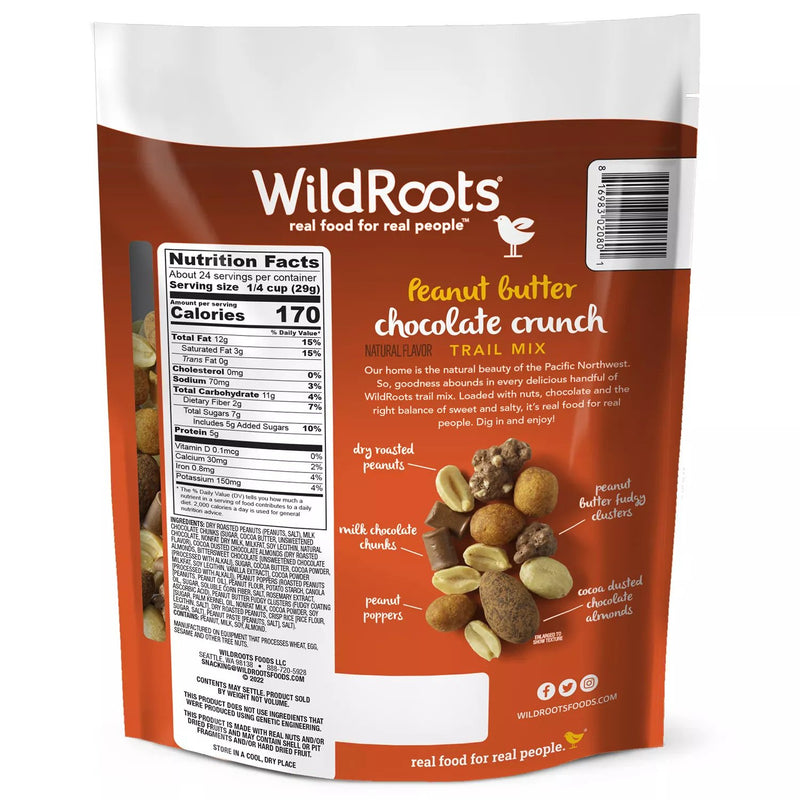 Wild Roots Peanut Butter Chocolate Trail Mix (25 oz.)