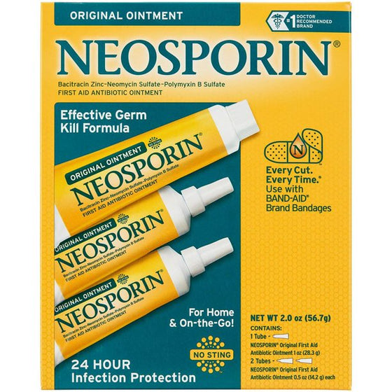 Neosporin Original Ointment (1 oz. tube + .5 oz. tube, 2 pk.)