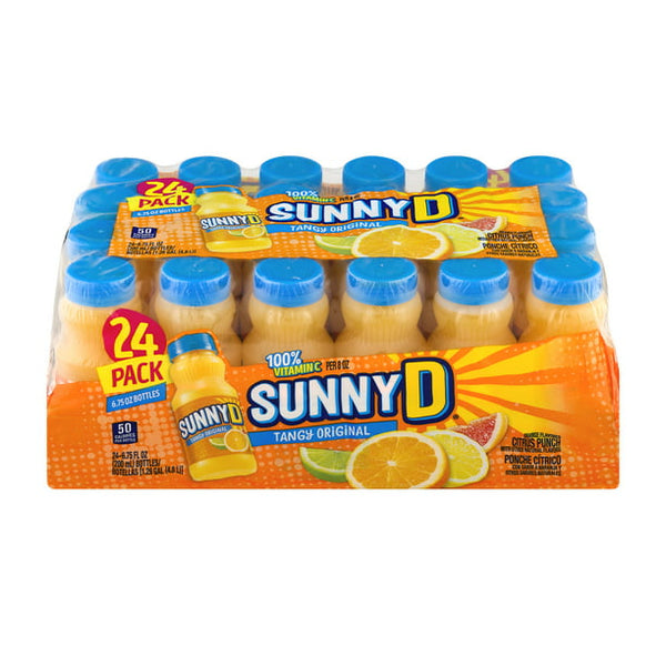 SunnyD Tangy Original Orange Flavored Citrus Punch (6.75 fl. oz. bottle, 24 pk.)