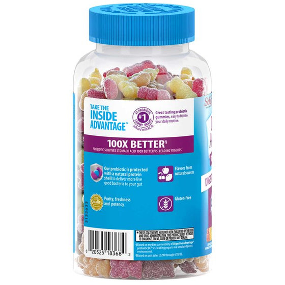 Digestive Advantage Daily Probiotic Gummies (120 ct.)